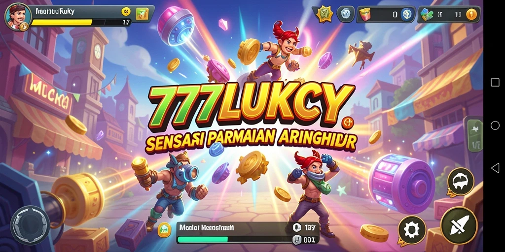 Screenshot gameplay menampilkan keseruan aksi dalam 777LUKCY.