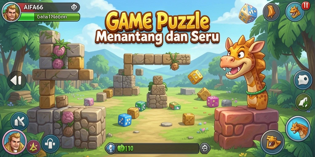 Screenshot AIFA66 menampilkan gameplay Puzzle yang menawan.