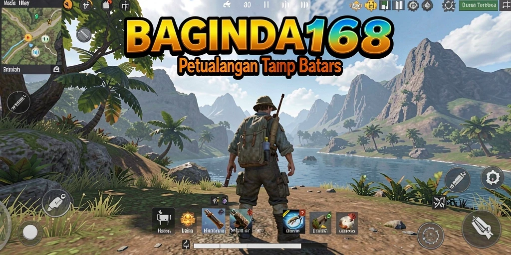 Screenshot gameplay BAGINDA168 menampilkan dunia terbuka yang luas dan interaktif.