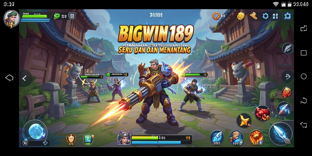 Gameplay mendebarkan dari BIGWIN189 dalam pertempuran strategi.
