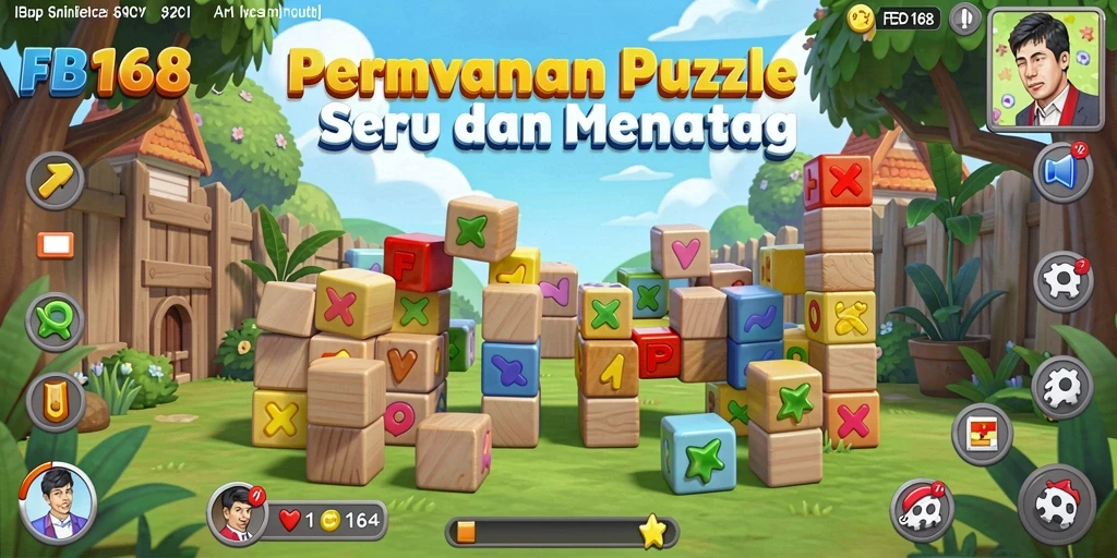 Screenshot FB168 menampilkan gameplay Puzzle yang seru dan menantang.