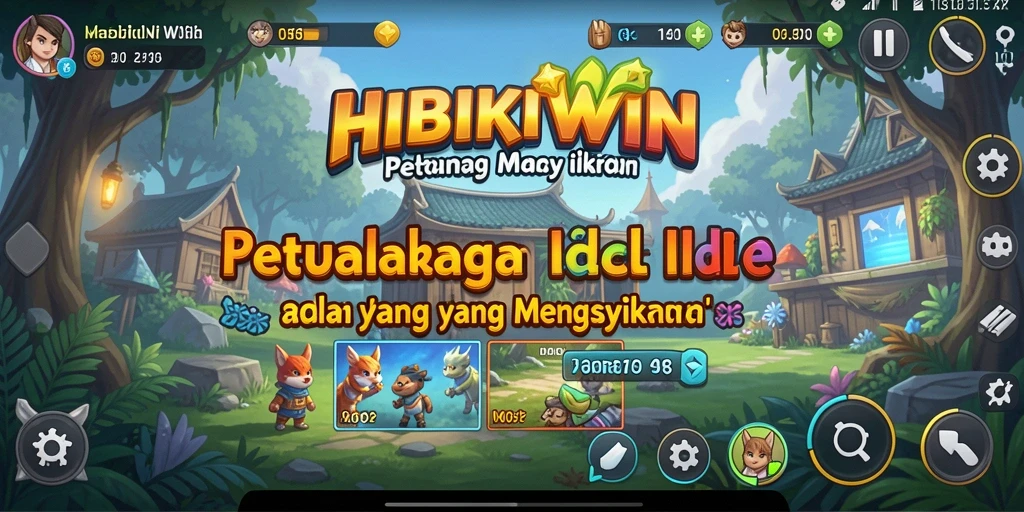 Tampilan gameplay HIBIKIWIN yang seru dan menyenangkan.