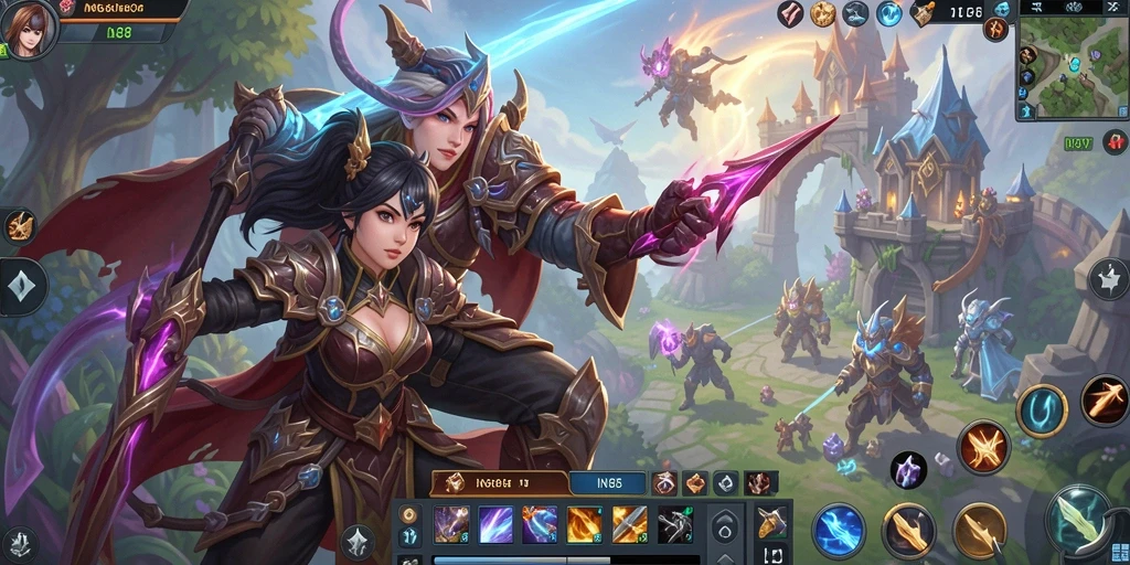 Tangkapan layar IN88 yang menampilkan pertempuran seru di dunia MMORPG.