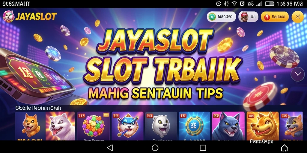 Gameplay menarik dari JAYASLOT dengan mesin slot berwarna-warni.