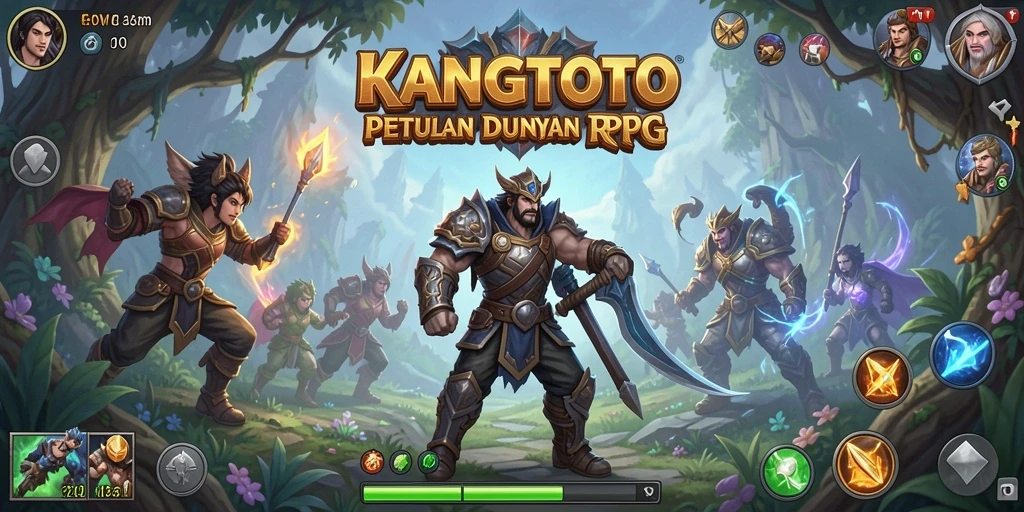 Gameplay KANGTOTO yang menampilkan pertarungan seru dan eksplorasi dunia.