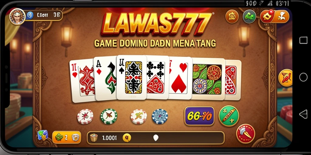 Menampilkan antarmuka menarik dan gameplay Domino yang seru.