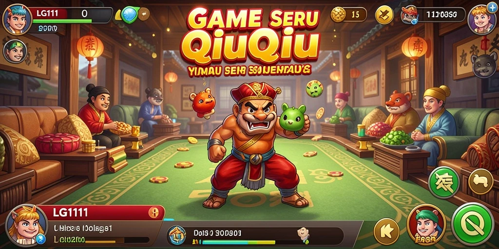 Tampilan gameplay seru QiuQiu dalam LG111.
