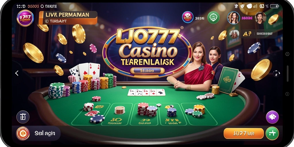 Gameplay Live Casino yang seru di LJO777 menampilkan dealer langsung.