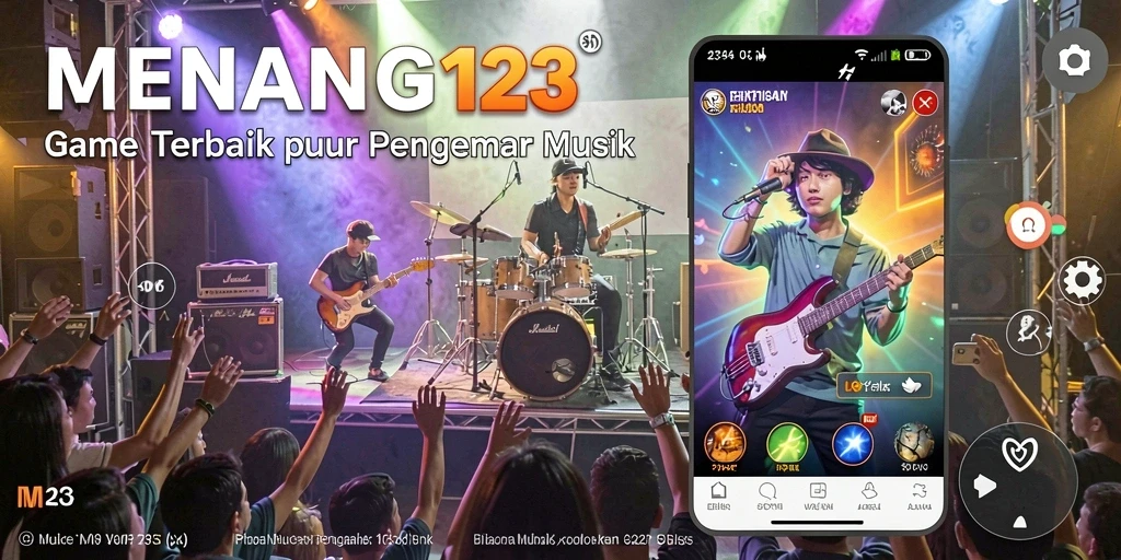 Tangkapan layar menunjukkan gameplay seru dalam MENANG123 dengan beragam lagu.