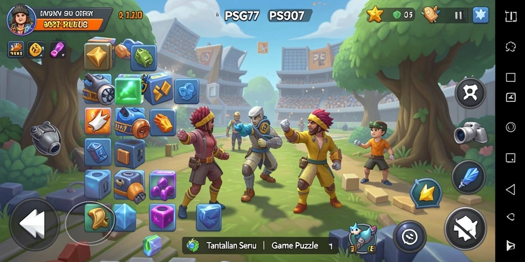 Gambaran gameplay seru dari PSG77 yang menantang.