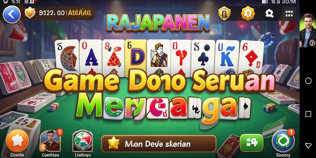 Screenshot gameplay RAJAPANEN yang menunjukkan keseruan permainan Domino.
