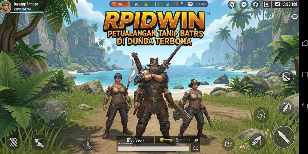 Tampilan gameplay RPIDWIN menampilkan dunia terbuka yang menarik.