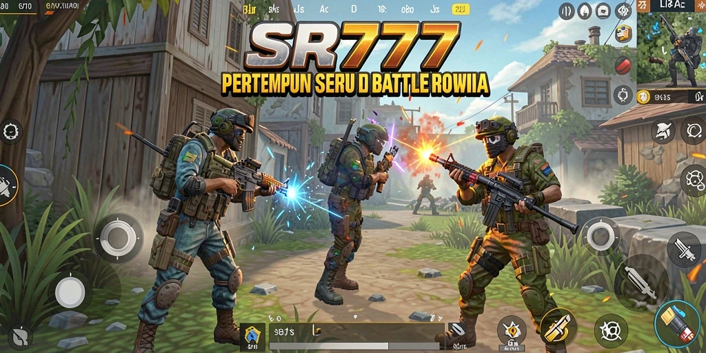 Tampilan gameplay seru dalam pertempuran Battle Royale.