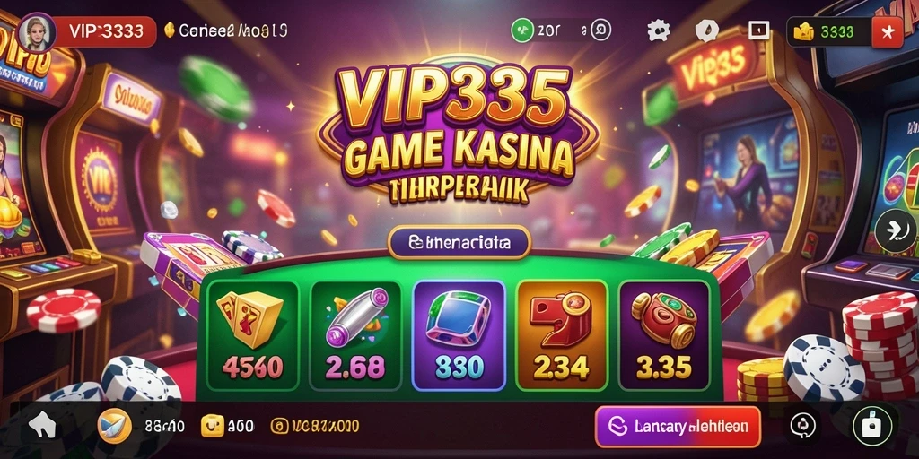 Tampilan gameplay menegangkan dalam aplikasi VIP333.