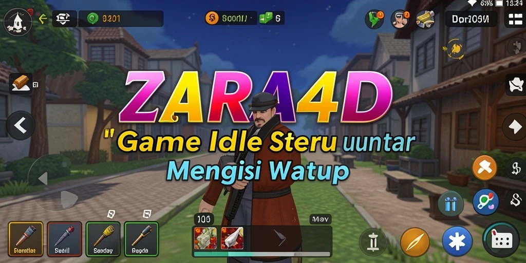 Tampilan gameplay seru di ZARA4D dengan karakter aktif.